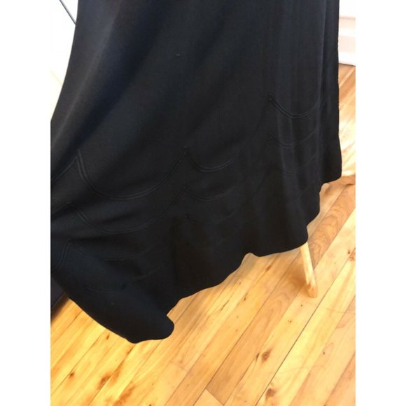 Rare Vintage Black Lace Dress 1920s Size Medium - Picture 6 of 7